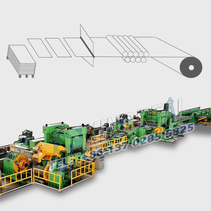 Stroj za rezanje na dolžino velike velikosti