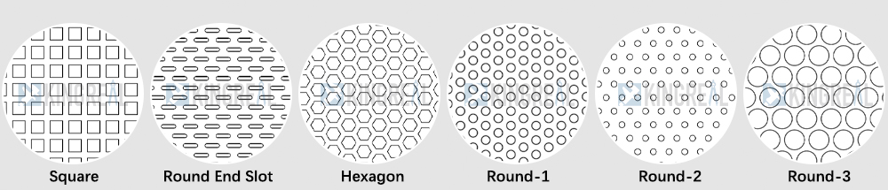 metal ceiling tile perforation line